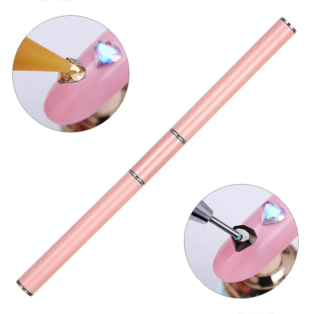 New Double Head Wax Tip Pencil Diamond Point Drill Pen DIY Nail Art Rhinestone Gems Picker Charms Beads Picking Manicure Tools
New Double Head Wax Tip Pencil Diamond Point Drill Pen DIY Nail Art Rhinestone Gems Picker Charms Beads Picking Manicure Tools