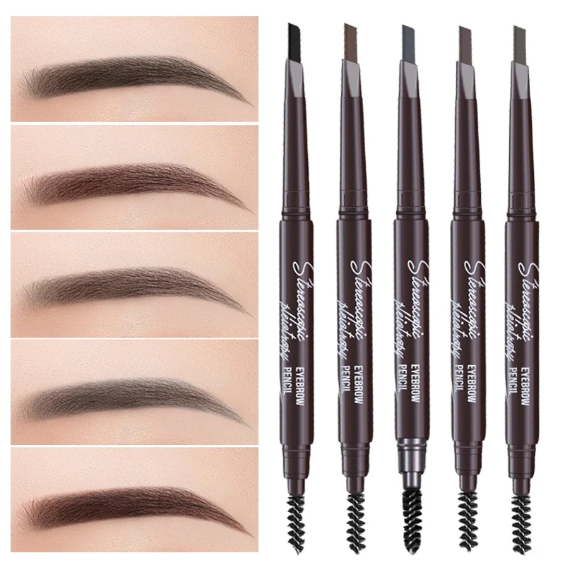 5 Colors Double Head Eyebrow Pencil Waterproof Long Lasting No Blooming Rotatable Triangle Eye Brow Tattoo Pen Makeup Cosmetics 
5 Colors Double Head Eyebrow Pencil Waterproof Long Lasting No Blooming Rotatable Triangle Eye Brow Tattoo Pen Makeup Cosmetics