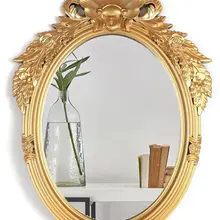 x 35 Antique Gold Mirror for Living Room, Vintage Gold Framed Oval Mirror, Decorative Large Gold Mirror for WALL Decor, (IMP8569