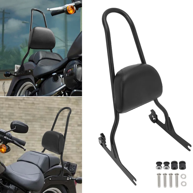 Черный мотоциклетный задний Сисси-бар с накладкой на спинку для Harley Softail Custom FXST FXSTC FXSTB Fat Boy FLSTF 06-up 
Черный мотоциклетный задний Сисси-бар с накладкой на спинку для Harley Softail Custom FXST FXSTC FXSTB Fat Boy FLSTF 06-up
