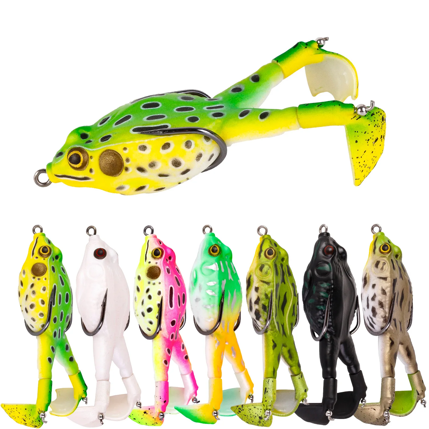 ZWICKE 9g Double Propeller Frog Soft Artificial Bait Rotating Legs Thunder Frog Luya Soft Bait Designed Bionic Fake Bait Lure
ZWICKE 9g Double Propeller Frog Soft Artificial Bait Rotating Legs Thunder Frog Luya Soft Bait Designed Bionic Fake Bait Lure