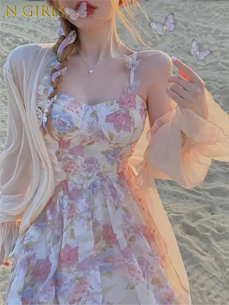 N GIRLS Herstory Party Mini Floral Summer 2022 Print Sexy Kawaii Strap For Women Ruffle Beach Dress traf vestidos
N GIRLS Herstory Party Mini Floral Summer 2022 Print Sexy Kawaii Strap For Women Ruffle Beach Dress traf vestidos