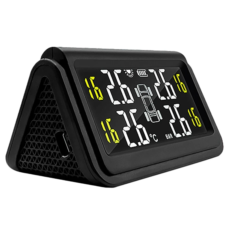 Smart Car TPMS Tyre Pressure Monitoring System Solar Power Charging Digital LCD Display Auto Security Alarm Systems
Smart Car TPMS Tyre Pressure Monitoring System Solar Power Charging Digital LCD Display Auto Security Alarm Systems