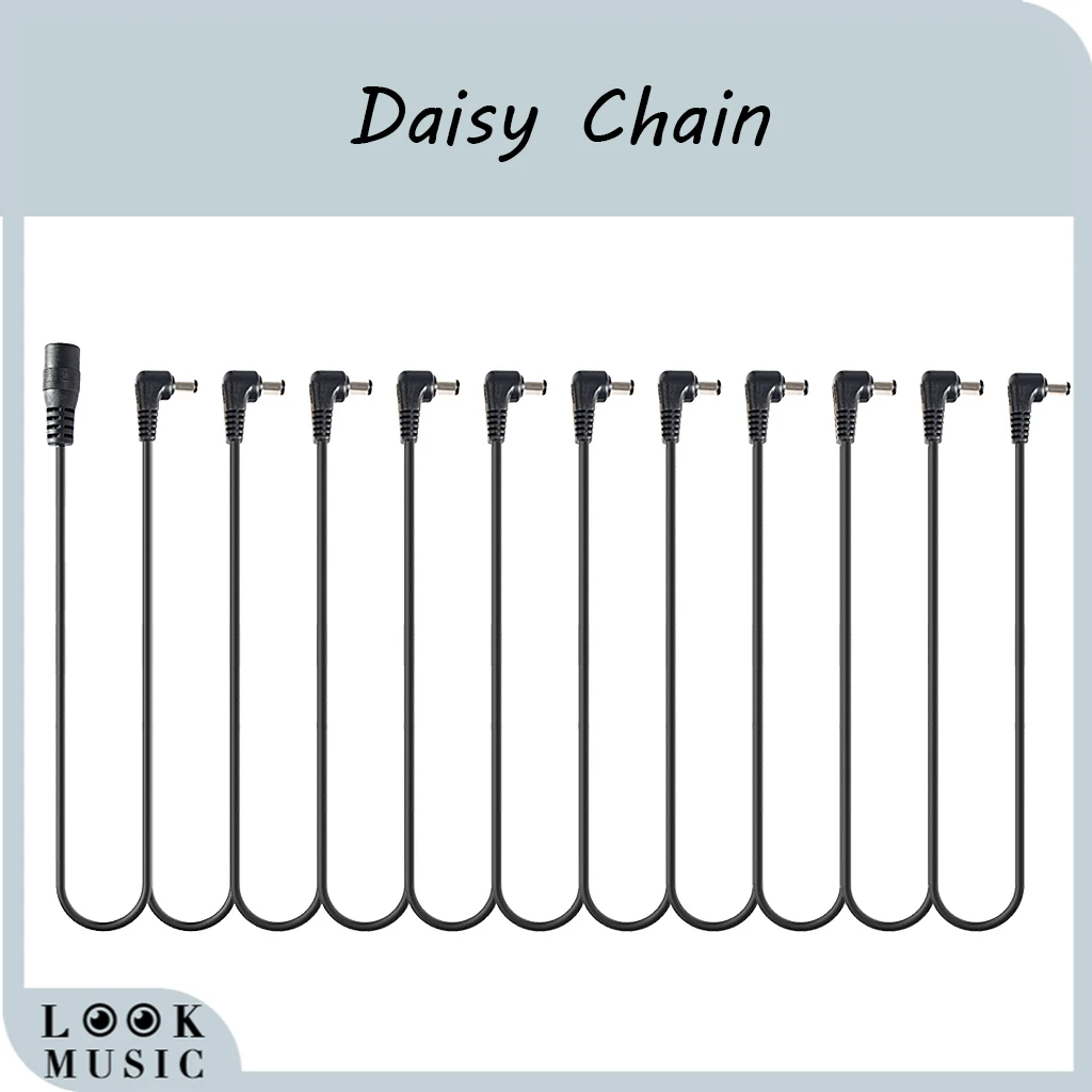 Daisy Chain 1 to 3 6 8 11 Ways For Guitar Effects Pedal Multi-Plug Cable- Right Angle Power Supply Cable for 9V DC Adapter Plug
Daisy Chain 1 to 3 6 8 11 Ways For Guitar Effects Pedal Multi-Plug Cable- Right Angle Power Supply Cable for 9V DC Adapter Plug