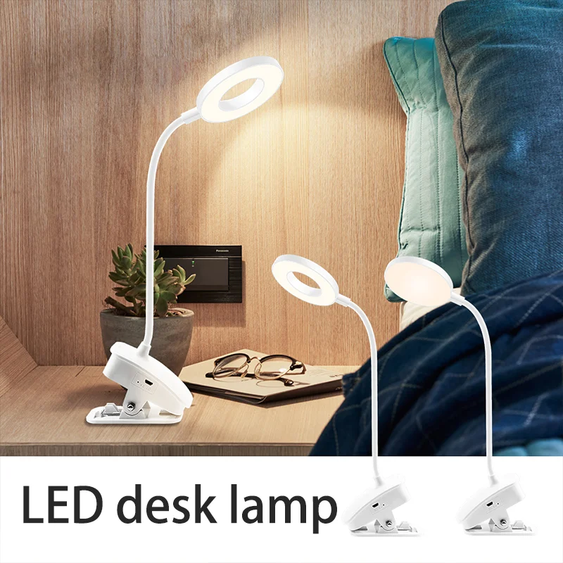 LED reading desk lamp eye protection adjustable brightness book lamp portable clip lamp rechargeable desk lamp office study
LED reading desk lamp eye protection adjustable brightness book lamp portable clip lamp rechargeable desk lamp office study