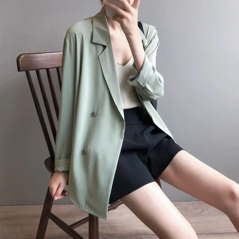 Women's Blazer Cardigan Coat Long Sleeve Loose Fit Sunscreen Women Blazer Solid Color Lapel Thin Suit Coat Cardigan Workwear
Women's Blazer Cardigan Coat Long Sleeve Loose Fit Sunscreen Women Blazer Solid Color Lapel Thin Suit Coat Cardigan Workwear