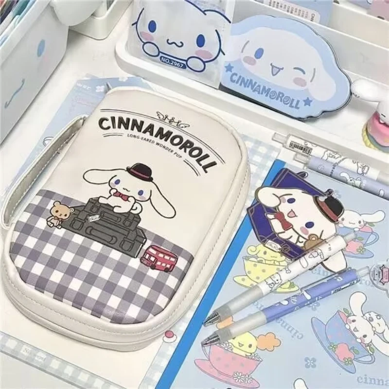Sanrio PU Pencil Bags Anime Cinnamoroll Pencil Case Cartoon Cute Students Stationery School Supplies Storage Pouch Girls Gifts
Sanrio PU Pencil Bags Anime Cinnamoroll Pencil Case Cartoon Cute Students Stationery School Supplies Storage Pouch Girls Gifts