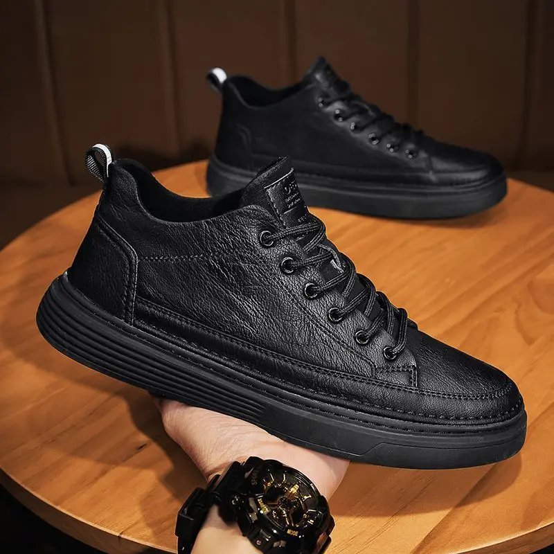 Spring and Autumn Men's Shoes British Casual Leather Shoes Men's 2023 New Black Shoes Men's Board Shoes Student Shoes
Spring and Autumn Men's Shoes British Casual Leather Shoes Men's 2023 New Black Shoes Men's Board Shoes Student Shoes