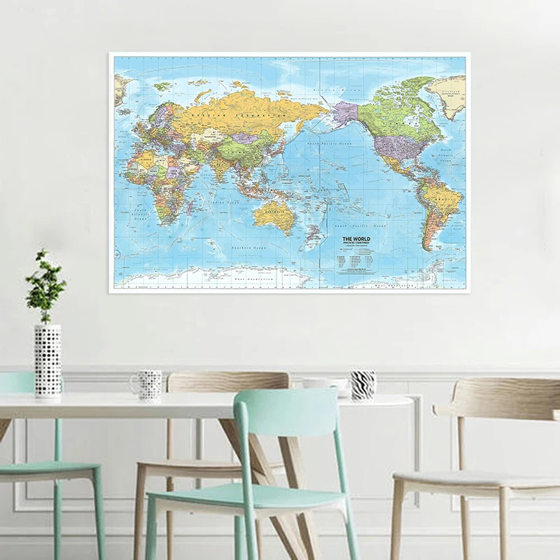The World Political Map 225*150cm Large Size Map Non-woven Canvas Painting Wall Art Poster Office Supplies Home Decoration
The World Political Map 225*150cm Large Size Map Non-woven Canvas Painting Wall Art Poster Office Supplies Home Decoration