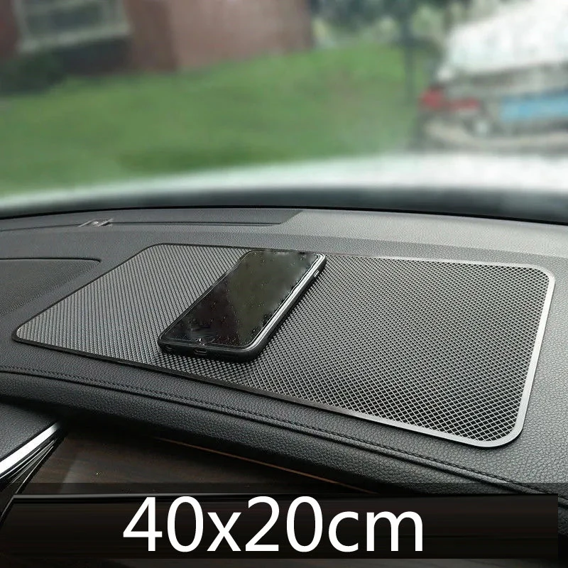Липкий нескользящий коврик 40x20 см из ПВХ для большой приборной панели автомобиля, силиконовый нескользящий коврик для хранения, нескользящий автомобильный коврик для ключей телефона 
Липкий нескользящий коврик 40x20 см из ПВХ для большой приборной панели автомобиля, силиконовый нескользящий коврик для хранения, нескользящий автомобильный коврик для ключей телефона