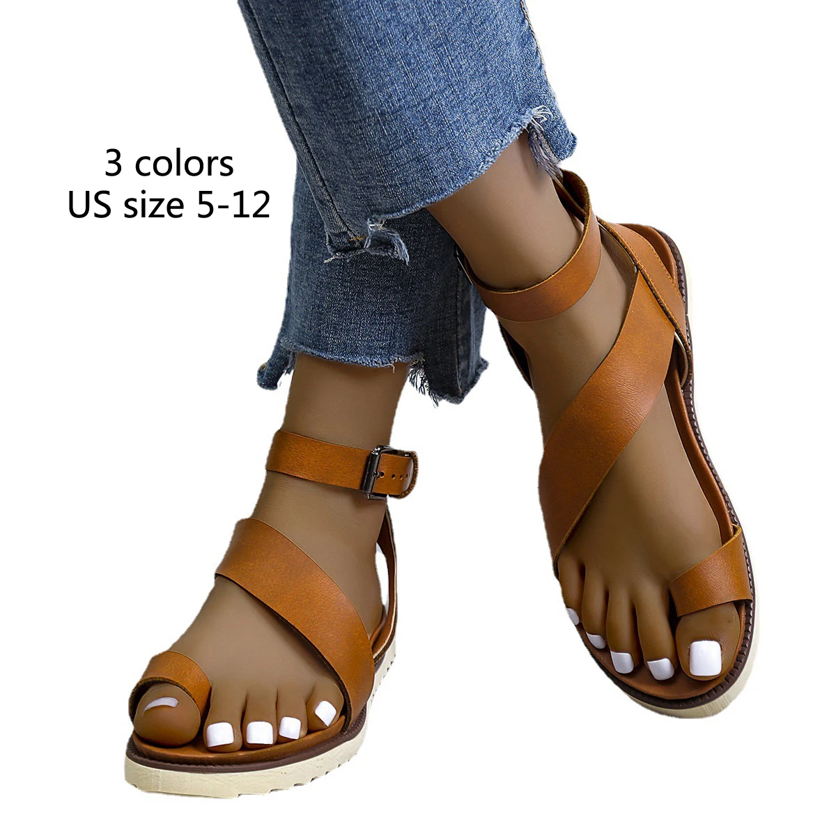 Lightweight plus size women sandals PU belt buckle roman shoes fashion flat sandals zapatillas mujer summer beach shoes
Lightweight plus size women sandals PU belt buckle roman shoes fashion flat sandals zapatillas mujer summer beach shoes