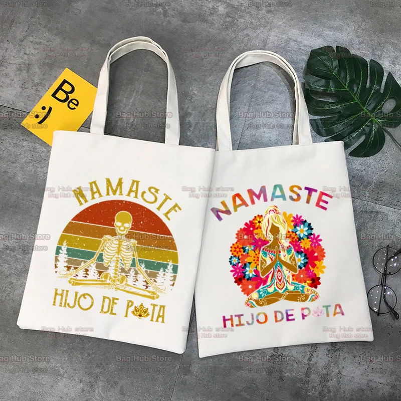 Vintage Namaste Mother Printing Bag Women Bag Canvas College Shopping Bag Shoulder Bags
Vintage Namaste Mother Printing Bag Women Bag Canvas College Shopping Bag Shoulder Bags