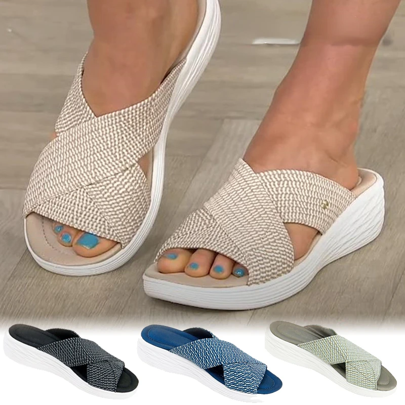 2022 Fashion Women's Slippers Summer Outdoor Beach Female Flats Plus Size Slipper Casual Comfortable Platform Ladies Sandals
2022 Fashion Women's Slippers Summer Outdoor Beach Female Flats Plus Size Slipper Casual Comfortable Platform Ladies Sandals