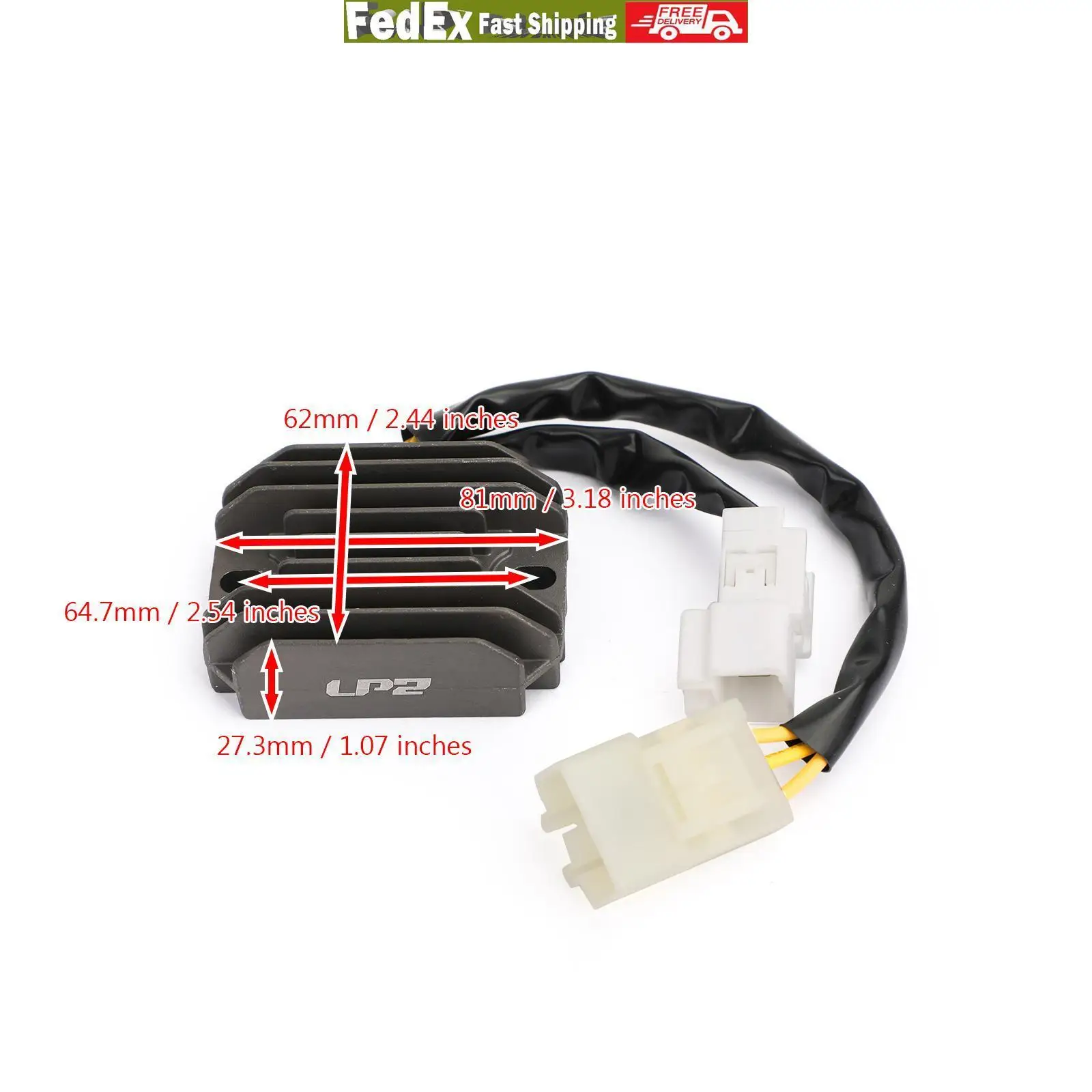 Topteng 58204R Motor Voltage Rectifier Regulator for Piaggio Fly Vespa LX 125 150 Liberty
Topteng 58204R Motor Voltage Rectifier Regulator for Piaggio Fly Vespa LX 125 150 Liberty