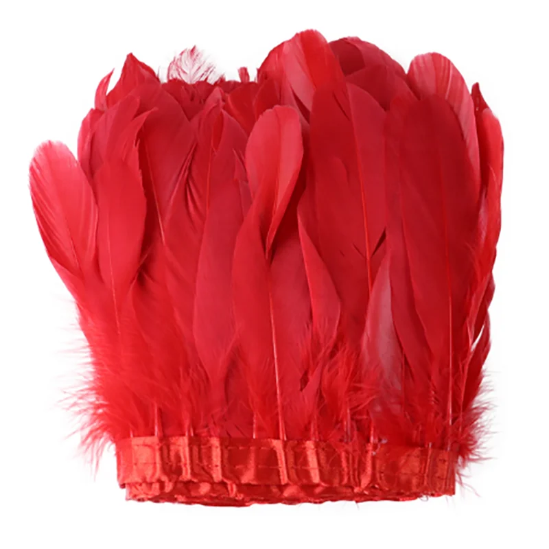 2 м/лот Топ натуральное гусиное перо отделка бахрома 15-20 см окрашенное черное перо лента для поделок для юбки Сделай Сам декоративная 
2 м/лот Топ натуральное гусиное перо отделка бахрома 15-20 см окрашенное черное перо лента для поделок для юбки Сделай Сам декоративная