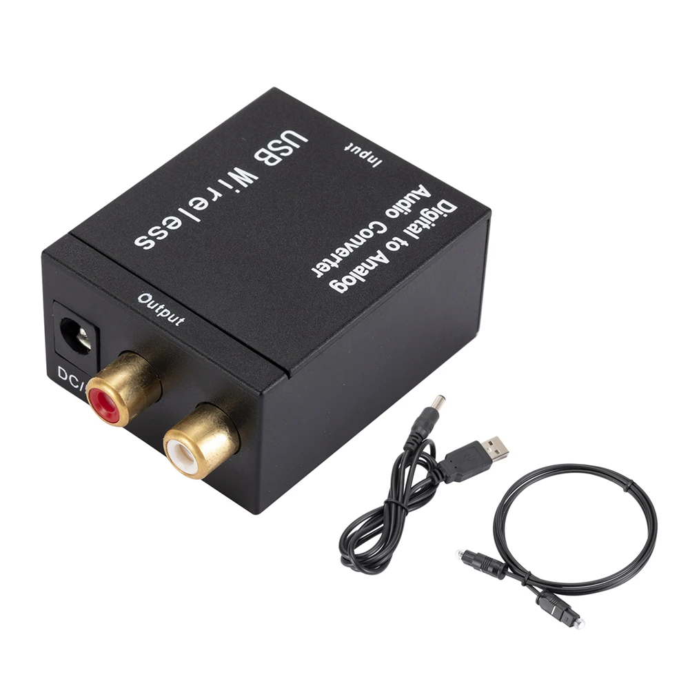 192KHz Audio Converter Adapter Toslink Coaxial Signal To RCA R/L DAC Converter with Optical Cable 1m for Amp Receiver Speaker
192KHz Audio Converter Adapter Toslink Coaxial Signal To RCA R/L DAC Converter with Optical Cable 1m for Amp Receiver Speaker