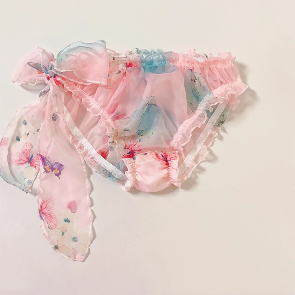 Sissy Women Floral Lace Underwear Sexy Printed Briefs Sissy Underpants Bowk-not Cute Panties See Through Lingerie
Sissy Women Floral Lace Underwear Sexy Printed Briefs Sissy Underpants Bowk-not Cute Panties See Through Lingerie
