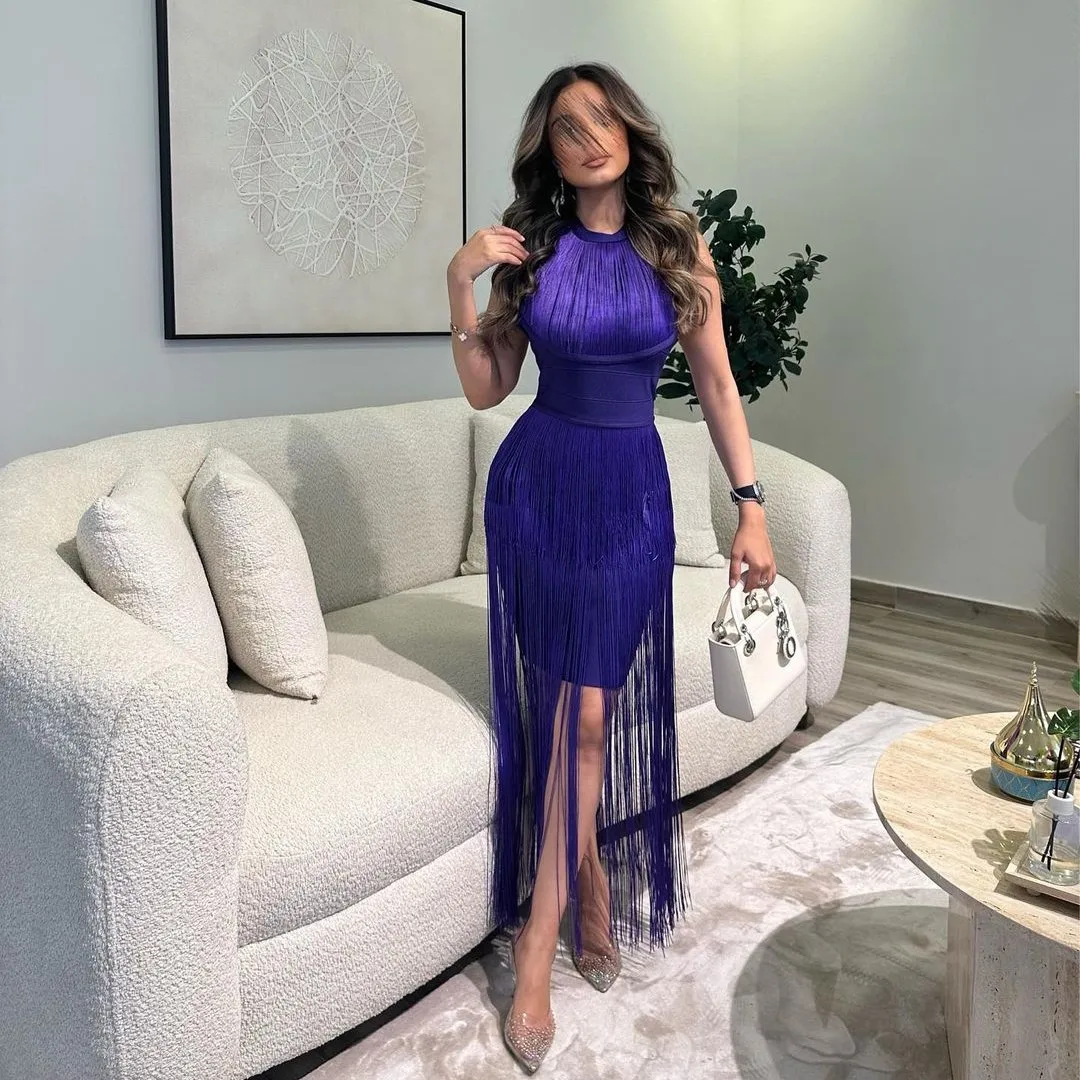 2023 Modern Glamour O-neck Tassel Off Shoulder Evening Dress Knee Length Sleeveless Satin Prom Party Saudi Arabia فساتين سهره نس
2023 Modern Glamour O-neck Tassel Off Shoulder Evening Dress Knee Length Sleeveless Satin Prom Party Saudi Arabia فساتين سهره نس