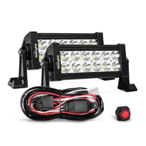 LED Light Bar 2PCS 7.5 Inch 36W Spot LED Work Light Off Road Driving Lights with Off Road Wiring Harness, 2 Years Warranty
LED Light Bar 2PCS 7.5 Inch 36W Spot LED Work Light Off Road Driving Lights with Off Road Wiring Harness, 2 Years Warranty