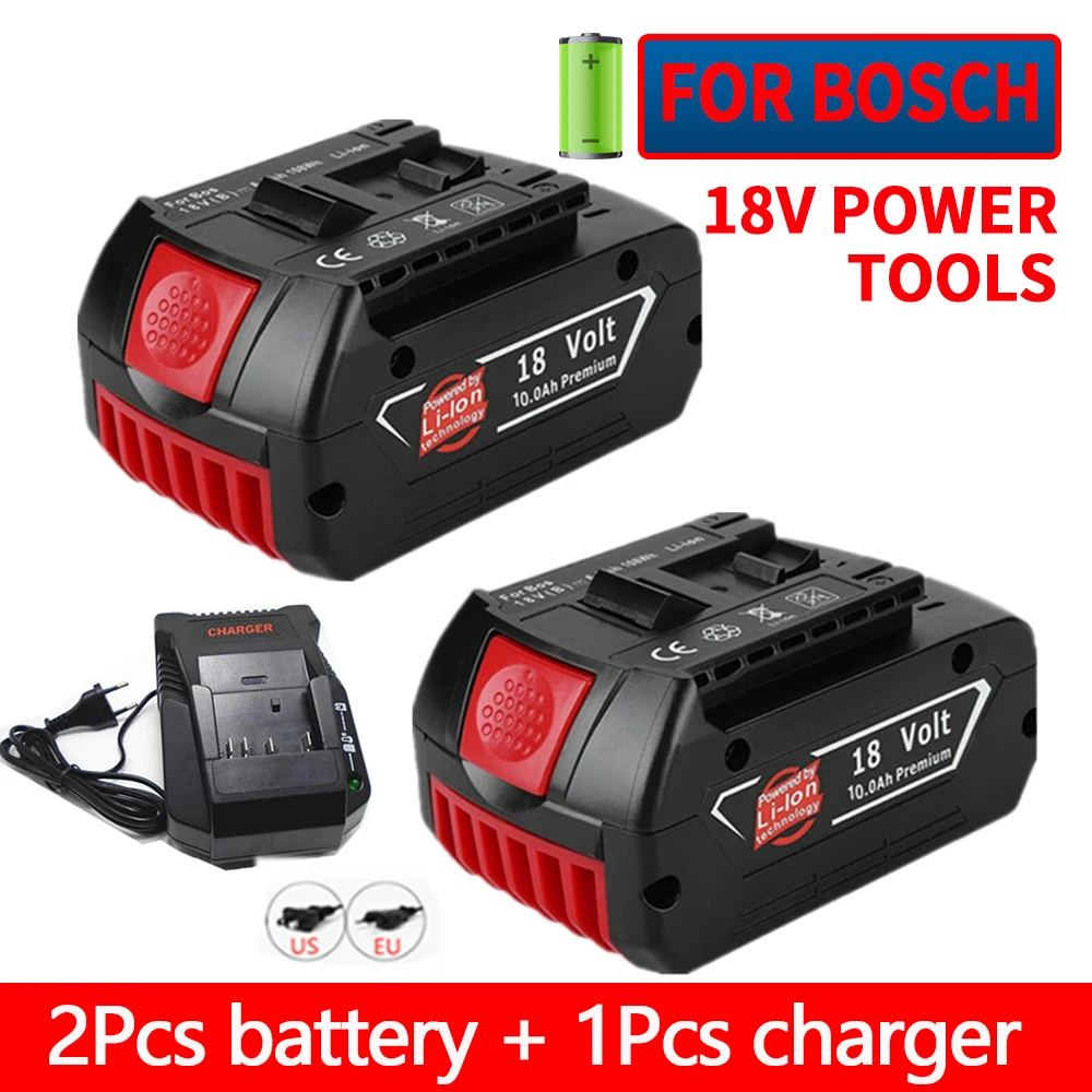 100% Original 10ah Rechargeable Lithium Ion Battery for Bosch 18V 6.0A Backup Battery Portable Replacement BAT609 BAT609G 618
100% Original 10ah Rechargeable Lithium Ion Battery for Bosch 18V 6.0A Backup Battery Portable Replacement BAT609 BAT609G 618