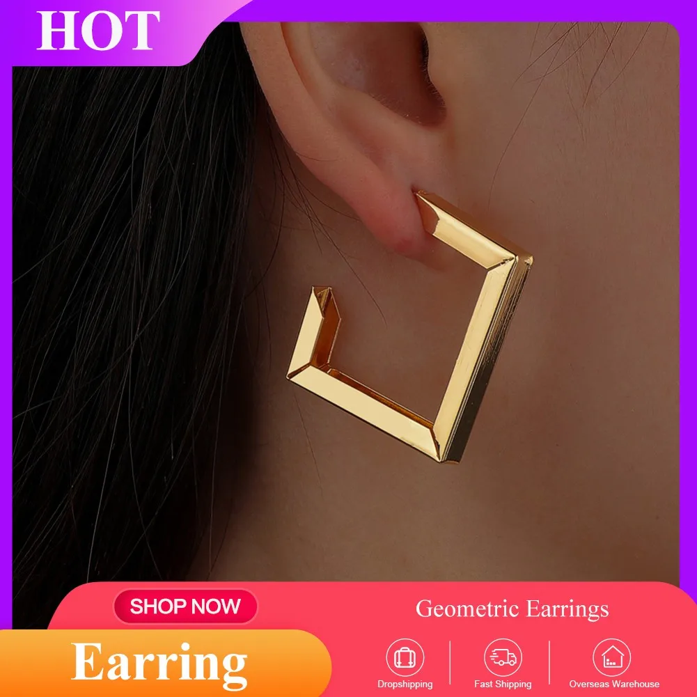 Exaggerated Geometric Metal Hollow Earrings Hollow Drop Dangle Earrings Personality Punk Jewelry Trend Earrings
Exaggerated Geometric Metal Hollow Earrings Hollow Drop Dangle Earrings Personality Punk Jewelry Trend Earrings