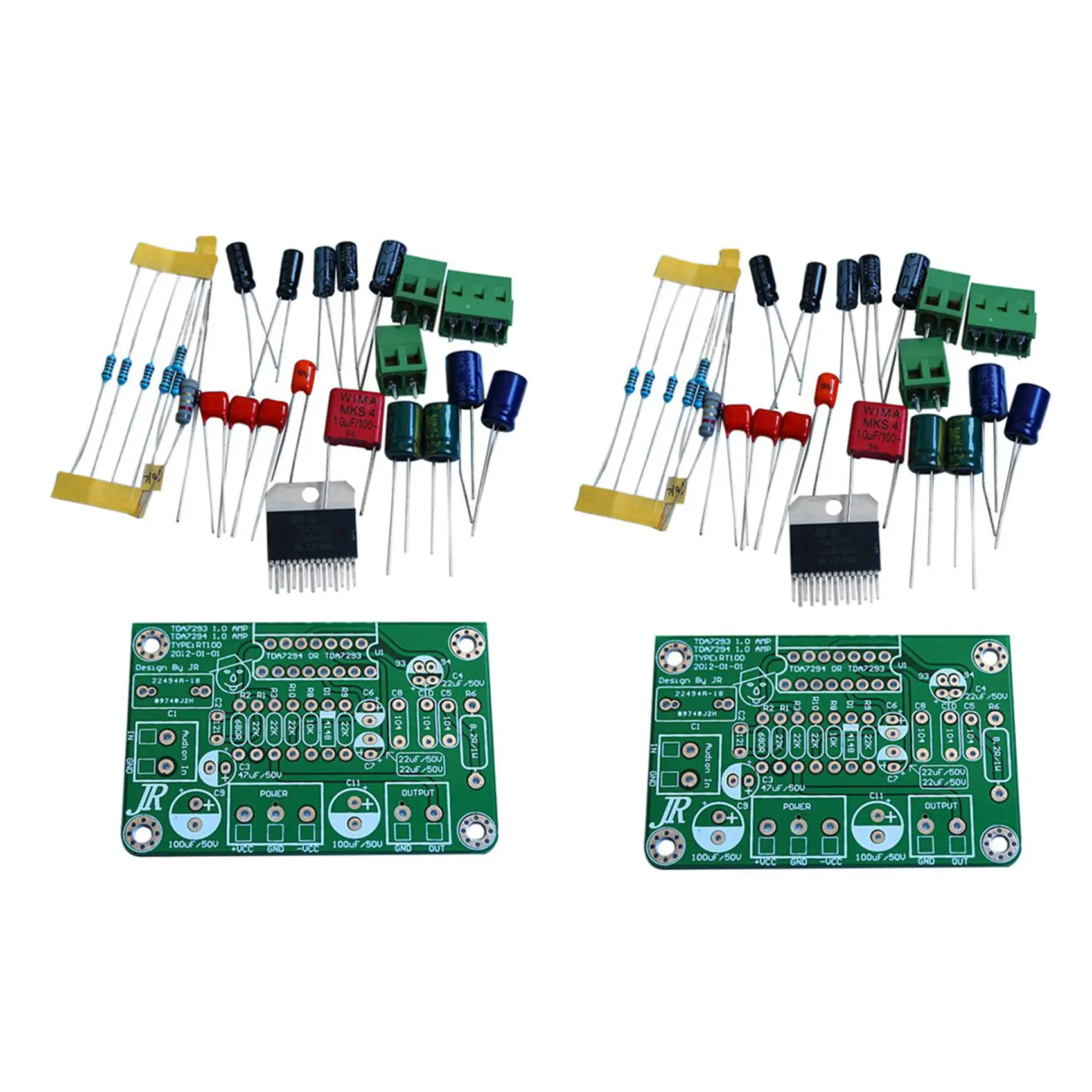 2X TDA7294 80W 100W Mono Audio AMP Amplifier Board DC30V-40V Kits Fit for TDA7293 Green
2X TDA7294 80W 100W Mono Audio AMP Amplifier Board DC30V-40V Kits Fit for TDA7293 Green