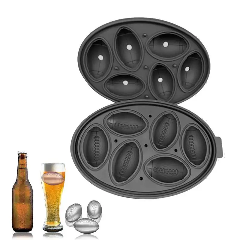 Football Shape Ice Molds Reusable Ice Ball Maker With Lid For Whisky Cocktails Silicone Ice Ball Makers With Lid For Whiskey
Football Shape Ice Molds Reusable Ice Ball Maker With Lid For Whisky Cocktails Silicone Ice Ball Makers With Lid For Whiskey