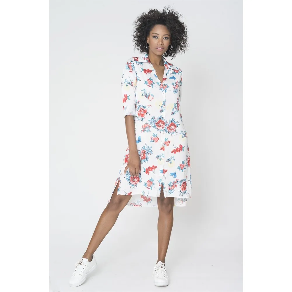 Floral Shirt Collar Tunic Dress Women Summer Dress Casual Long Prom Midi Maxi
Floral Shirt Collar Tunic Dress Women Summer Dress Casual Long Prom Midi Maxi