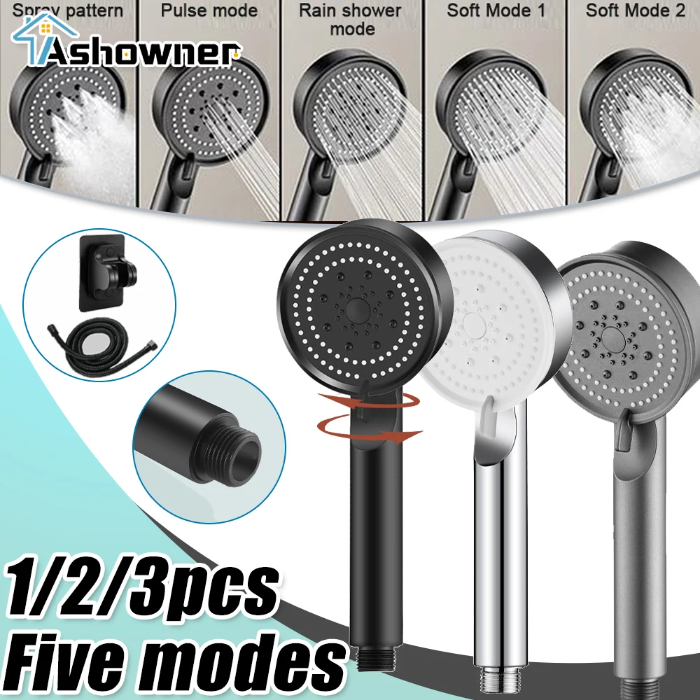 Shower Head Water 5Mode Shower Water Saving spray Nozzle Adjustable High Pressure head of a shower hygienic Bathroom Accessories
Shower Head Water 5Mode Shower Water Saving spray Nozzle Adjustable High Pressure head of a shower hygienic Bathroom Accessories