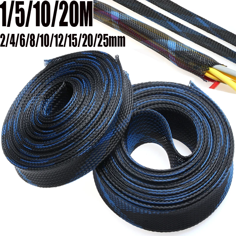 1M 5M 10M 20M Cables Wire Gland Protection Insulation Braided Sleeving Tight Expandable Cable Sleeve 2/4/6/8/10/12/15/20/25mm
1M 5M 10M 20M Cables Wire Gland Protection Insulation Braided Sleeving Tight Expandable Cable Sleeve 2/4/6/8/10/12/15/20/25mm