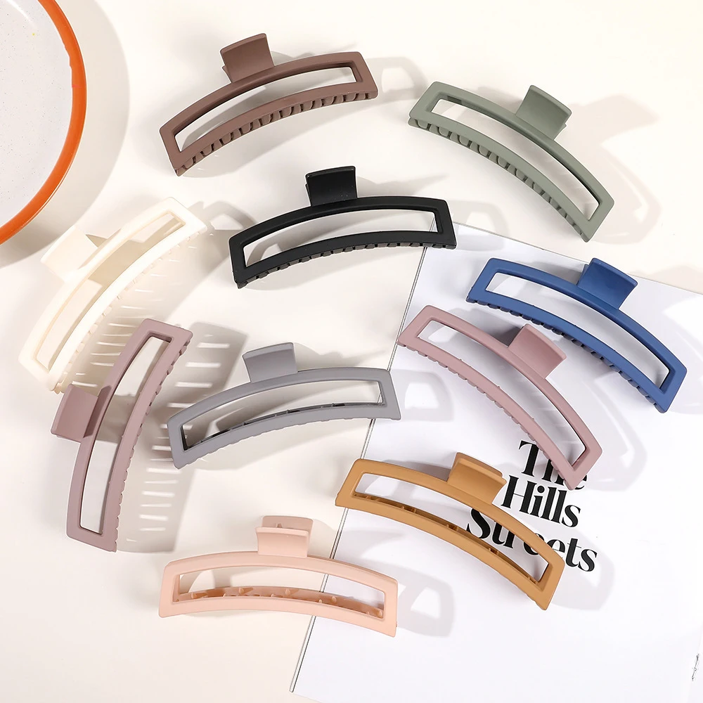 Fashion Frosted Gripper Clip Women Geometric Hair Claws Female Ponytail Holder Hair Accessories Korean Solid Large Shark Clips
Fashion Frosted Gripper Clip Women Geometric Hair Claws Female Ponytail Holder Hair Accessories Korean Solid Large Shark Clips