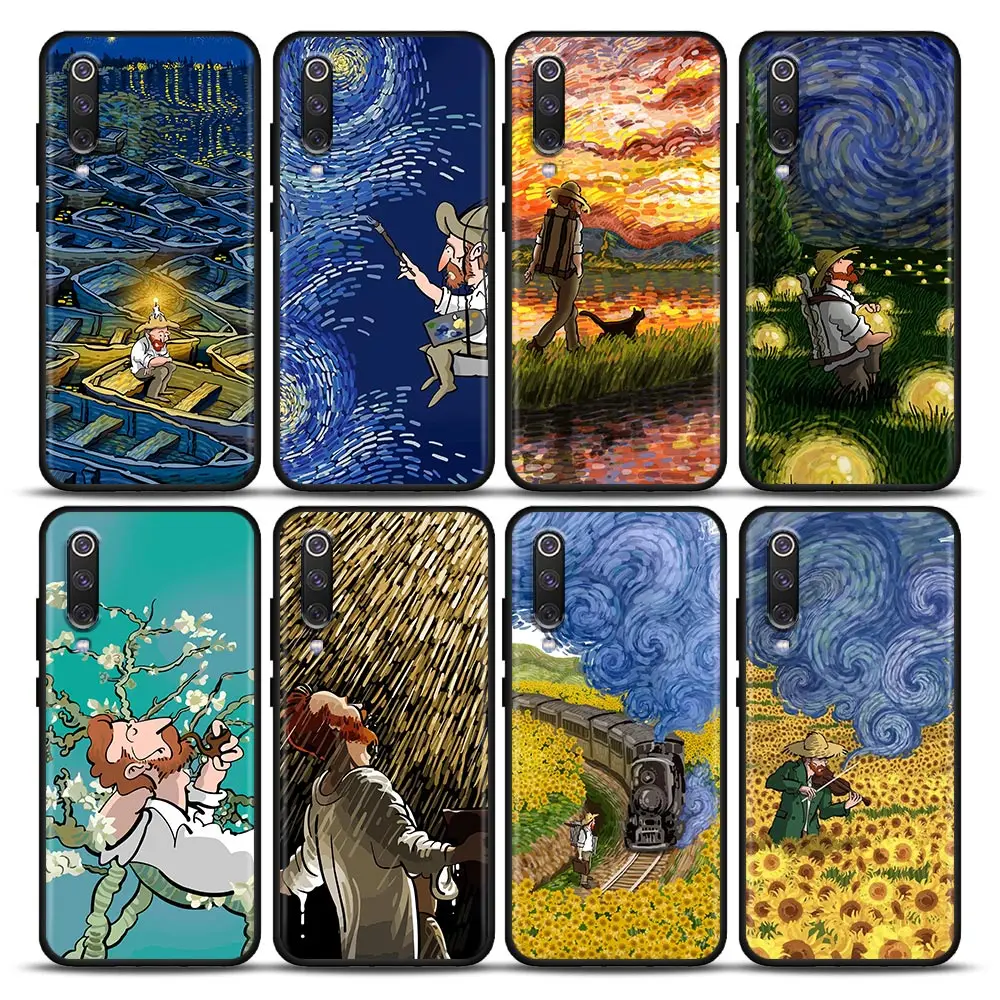 Oil Painting Relief Van Gogh Comics Phone Case For Xiaomi Mi A2 8 9 SE 9T 10 10T 10S CC9 E Note 10 Lite Pro 5G Black Cover Funda
Oil Painting Relief Van Gogh Comics Phone Case For Xiaomi Mi A2 8 9 SE 9T 10 10T 10S CC9 E Note 10 Lite Pro 5G Black Cover Funda