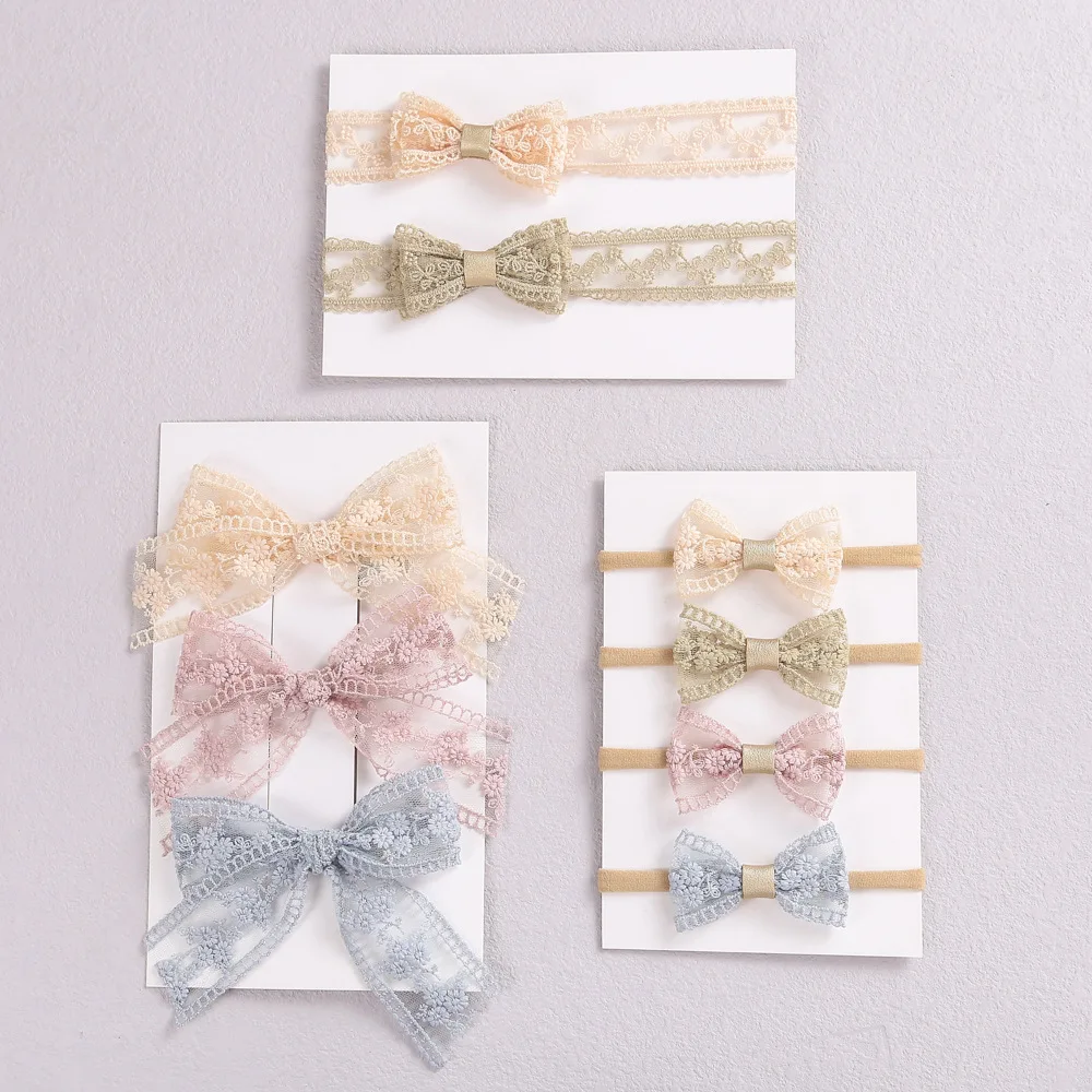 3 Types Lace Bow Baby Headband for Girls Hair Clip Headwear Bowknot Hair Accessories Elastic Hairpins for Baby Photography Props
3 Types Lace Bow Baby Headband for Girls Hair Clip Headwear Bowknot Hair Accessories Elastic Hairpins for Baby Photography Props