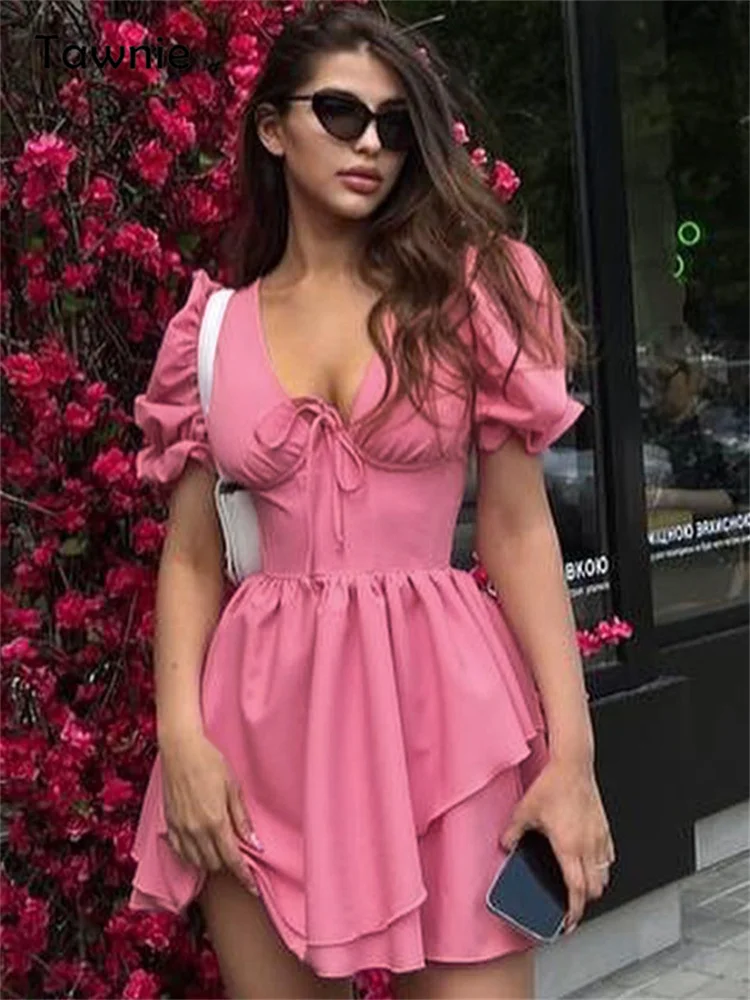 Tawnie Fairycore Solid Dress For Women Summer Female A -Line Sexy Veck Tube Puff Sleeve Dresses Elegant Vestidos Vacation
Tawnie Fairycore Solid Dress For Women Summer Female A -Line Sexy Veck Tube Puff Sleeve Dresses Elegant Vestidos Vacation