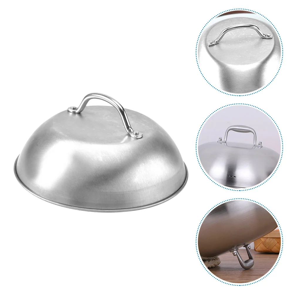 

Stainless Steel Steak Cover Bell Tent Food Dish Hood Tool Hemispherical Kitchen Cooking