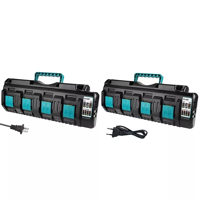 DC18SF 4-Port 14.4V 18V 4X3A Li-Ion Battery Charger For Makita BL1820 BL1830 BL1850 BL1430 Power Tools
DC18SF 4-Port 14.4V 18V 4X3A Li-Ion Battery Charger For Makita BL1820 BL1830 BL1850 BL1430 Power Tools