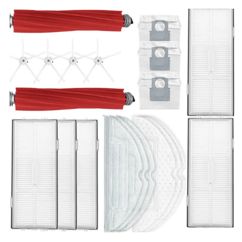 Main White Pentagonal Brush Antibacterial Cloth Disposable Cloth Filter Dust Bag For Roborock S7 Maxv Ultra/T8plus Kit
Main White Pentagonal Brush Antibacterial Cloth Disposable Cloth Filter Dust Bag For Roborock S7 Maxv Ultra/T8plus Kit