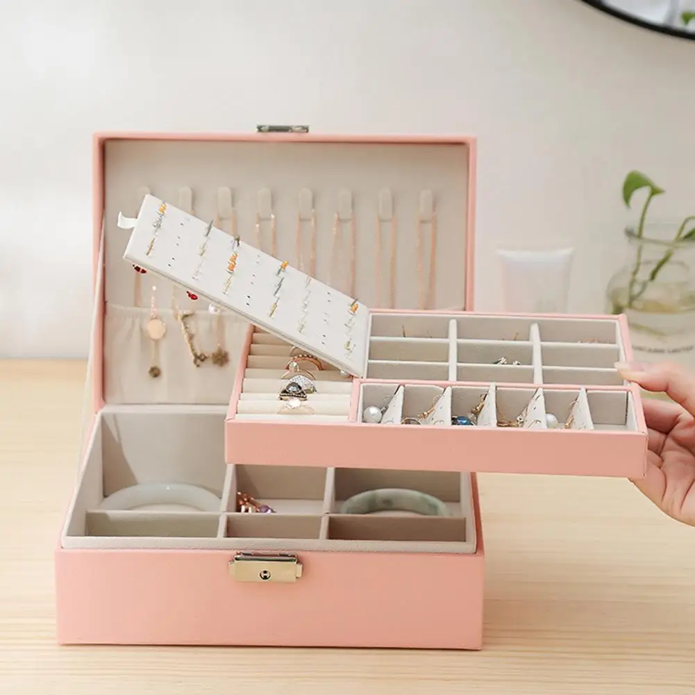 Reusable Good Dustproof Assorted Necklace Storage Container Keep Neat Necklace Storage Container Smooth Surface for Dorm
Reusable Good Dustproof Assorted Necklace Storage Container Keep Neat Necklace Storage Container Smooth Surface for Dorm