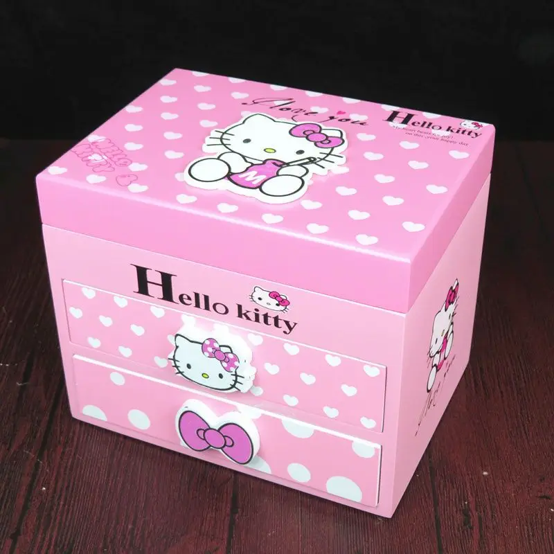 Sanrio Kawaii Hello Kitty Wooden Jewelry Box Girls Heart Cute Cartoon Anime Multifunctional Storage Makeup Box Birthday Gift Kid
Sanrio Kawaii Hello Kitty Wooden Jewelry Box Girls Heart Cute Cartoon Anime Multifunctional Storage Makeup Box Birthday Gift Kid