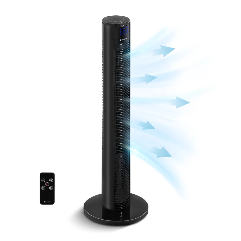 NEW 36" 3-Speed Oscillating Tower Fan with 3 Mode Settings, 7-Hour Timer, and Remote Control, Black
NEW 36" 3-Speed Oscillating Tower Fan with 3 Mode Settings, 7-Hour Timer, and Remote Control, Black