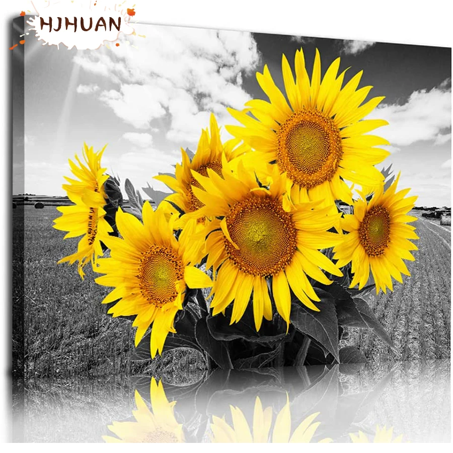 5D DIY Sunflowers, black and white landscape Diamond Painting Full Square drill Home Decoration Embroidery Handcraft Art Kits
5D DIY Sunflowers, black and white landscape Diamond Painting Full Square drill Home Decoration Embroidery Handcraft Art Kits