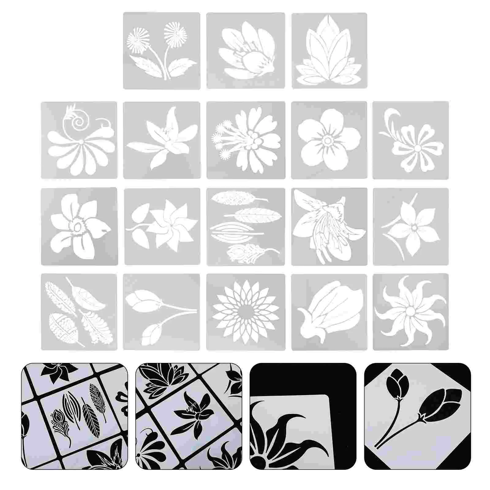 18 Pcs Flower Cutout Template Cake Stencil Craft Adults Drawing Flowers Stencils The Pet Painting Child
18 Pcs Flower Cutout Template Cake Stencil Craft Adults Drawing Flowers Stencils The Pet Painting Child