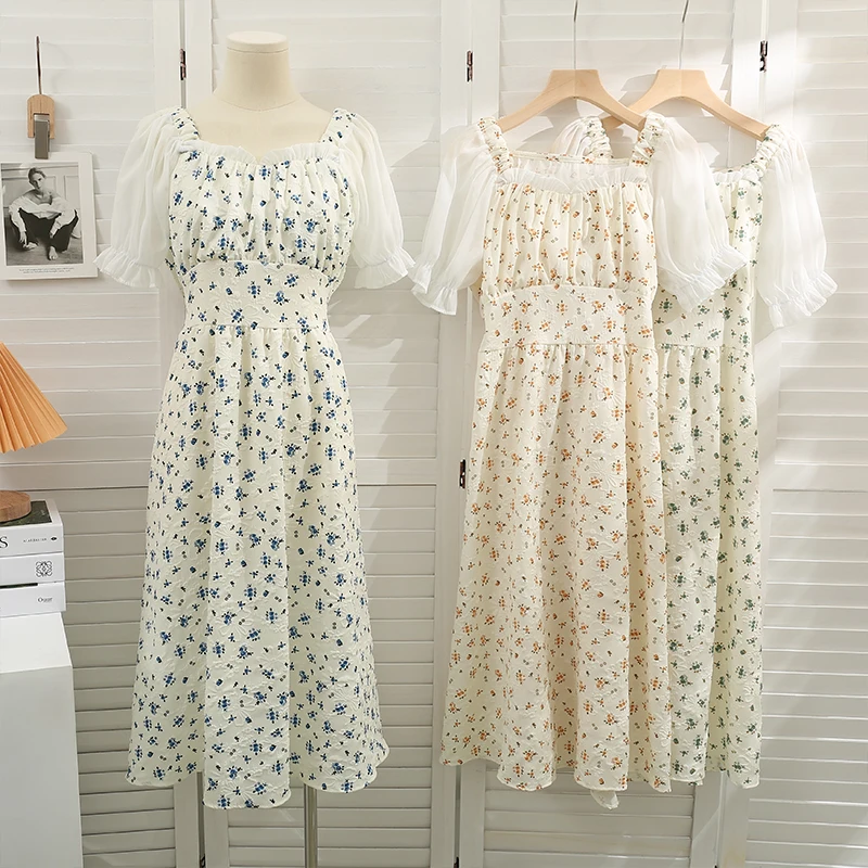 Elegant Floral Print Chiffon Dress Women Square Collar Short sleeve Ruffle Long Dresses 2022 Summer Holiday Beach Vestidos
Elegant Floral Print Chiffon Dress Women Square Collar Short sleeve Ruffle Long Dresses 2022 Summer Holiday Beach Vestidos