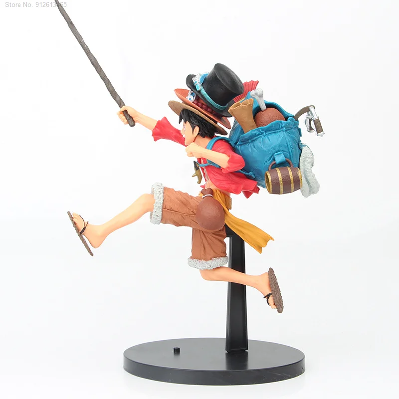 

Popular Animation Hand Action 3Pcs/lot Figure Figurine Monkey D Luffy Portgas Ace Running Brother Collectible Figure Model Doll