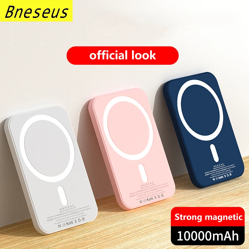 For iphone 13 12 magsafe 1:1 Power Bank Charger 10000mAh Magnetic Wireless Powerbank For iphone 13Pro 12Pro Max External Battery
For iphone 13 12 magsafe 1:1 Power Bank Charger 10000mAh Magnetic Wireless Powerbank For iphone 13Pro 12Pro Max External Battery