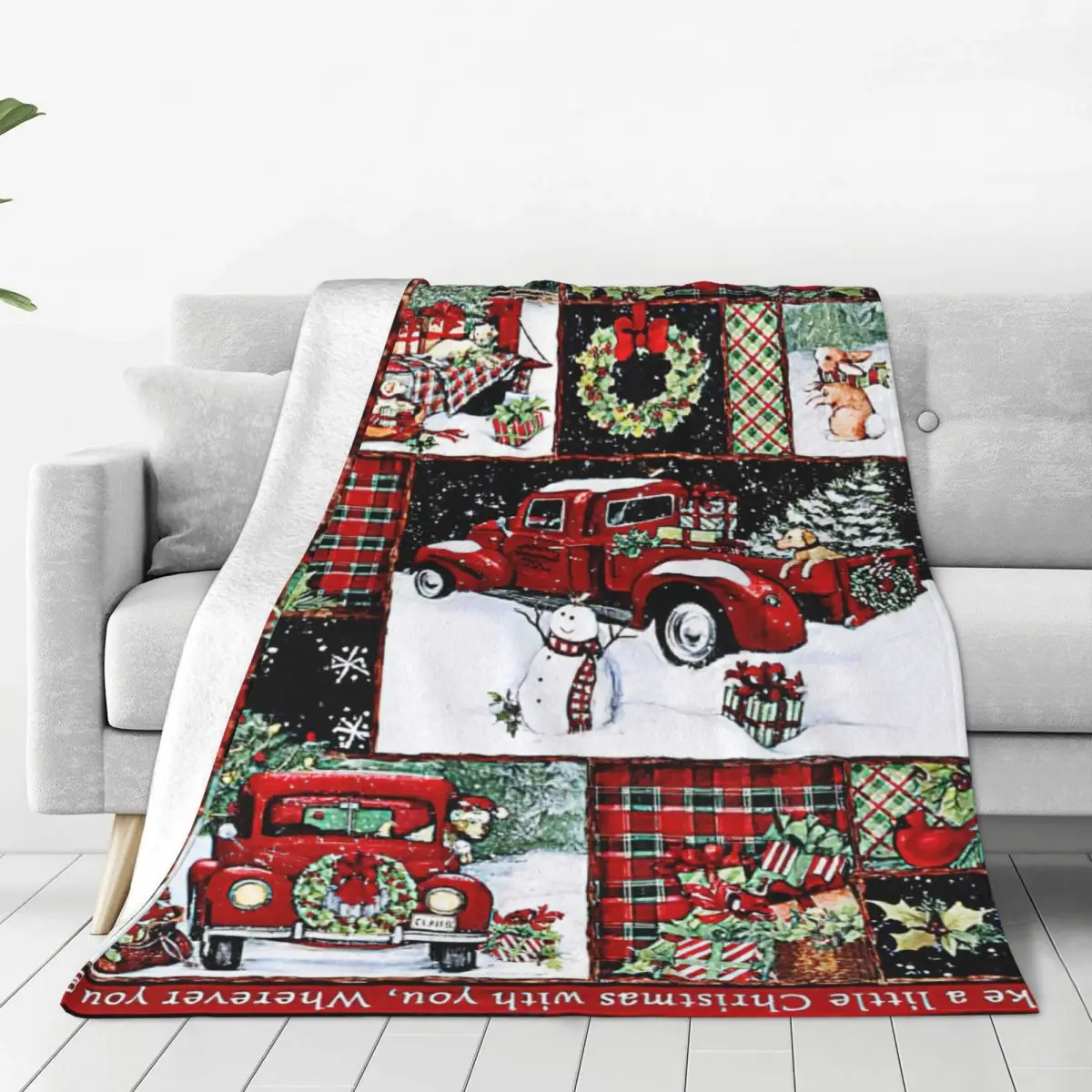 Nordic Red Truck Blanket Fleece Textile Decor Merry Christmas New Year Soft Throw Blankets for Bed Bedroom Plush Thin Quilt
Nordic Red Truck Blanket Fleece Textile Decor Merry Christmas New Year Soft Throw Blankets for Bed Bedroom Plush Thin Quilt