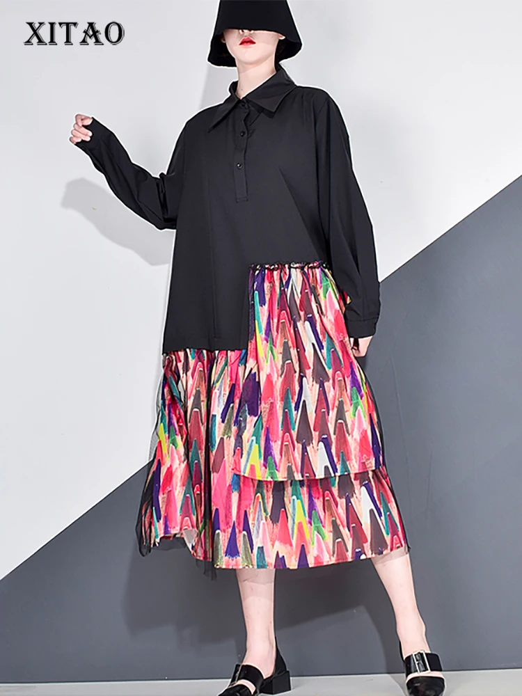 XITAO Irregular Pleated Dress Women Clothes Patchwork Elegant Turn Down Collar Goddess Fresh Style Midi 2022 WQR1929
XITAO Irregular Pleated Dress Women Clothes Patchwork Elegant Turn Down Collar Goddess Fresh Style Midi 2022 WQR1929
