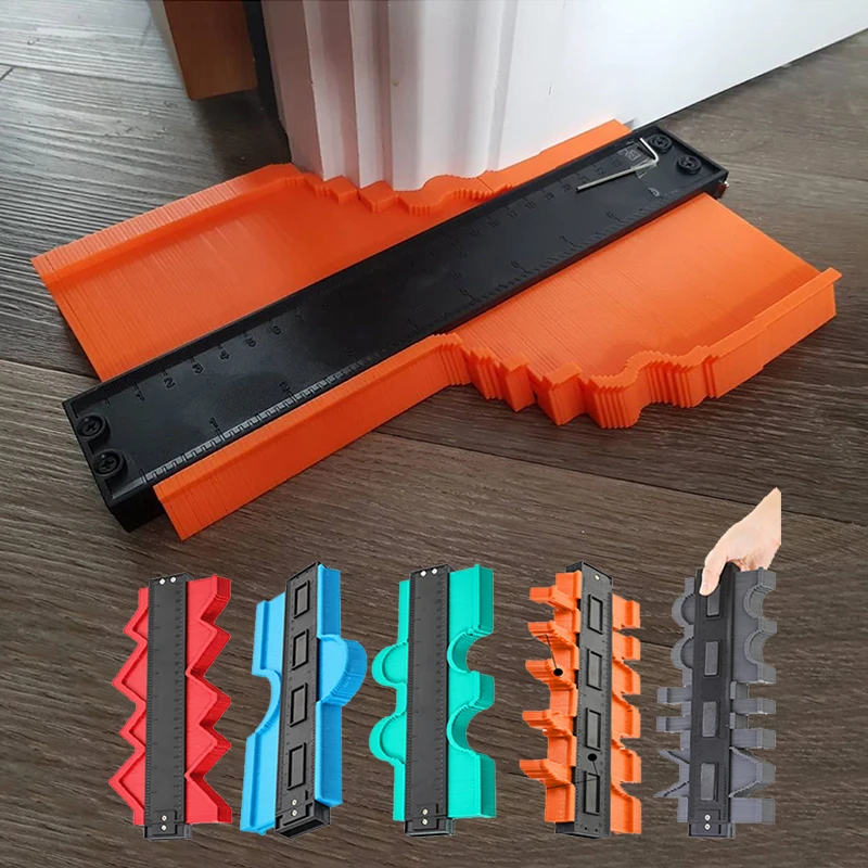 

Newest 12/25cm Multi-functional Contour Gauge Tiling Laminate Tiles Edge Shaping Wood Measure Ruler Tiles Laminate Tiles Tool