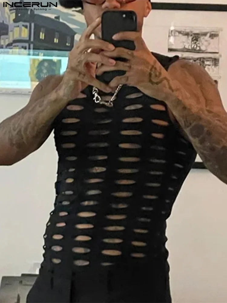INCERUN Tops 2022 American Style New Men Solid Hollow Mesh Waistcoat Fashion Casual Streetwear Male All-match Simple Vests S-5XL
INCERUN Tops 2022 American Style New Men Solid Hollow Mesh Waistcoat Fashion Casual Streetwear Male All-match Simple Vests S-5XL