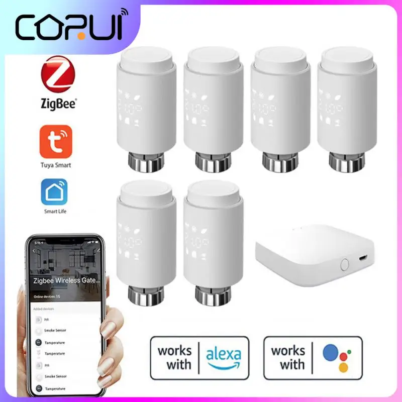 CORUI Tuya ZigBee 3.0 Radiator Actuator Thermostat Smart TRV Thermostatic Valve Temperature Controller Support Alexa Google Home
CORUI Tuya ZigBee 3.0 Radiator Actuator Thermostat Smart TRV Thermostatic Valve Temperature Controller Support Alexa Google Home